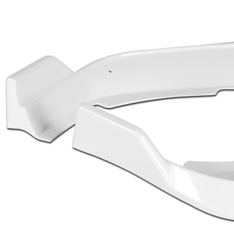 For 2011-2014 Dodge Charger Painted White Front Bumper Splitter Spoiler Lip STP-Style 3PCS - Image 3