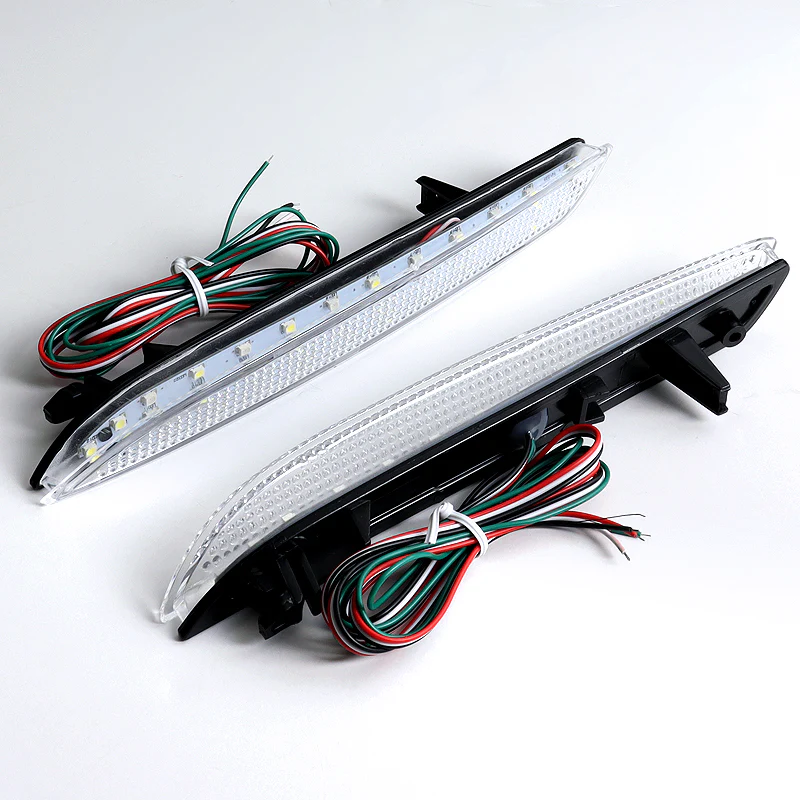For 2011 – 2016 Honda CR-Z / CR-V LED Rear Bumper Stop Brake JDM Light Kit -Clear Lens - Image 2