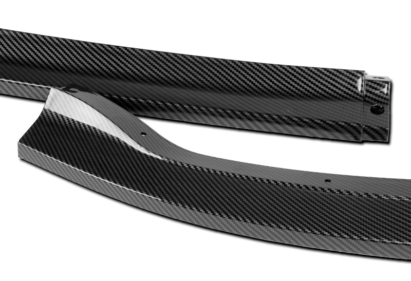 For 2011-2014 Subaru Impreza WRX STi CS2-Style Carbon Look Style Front Bumper Splitter Spoiler Lip 3PCS - Image 2