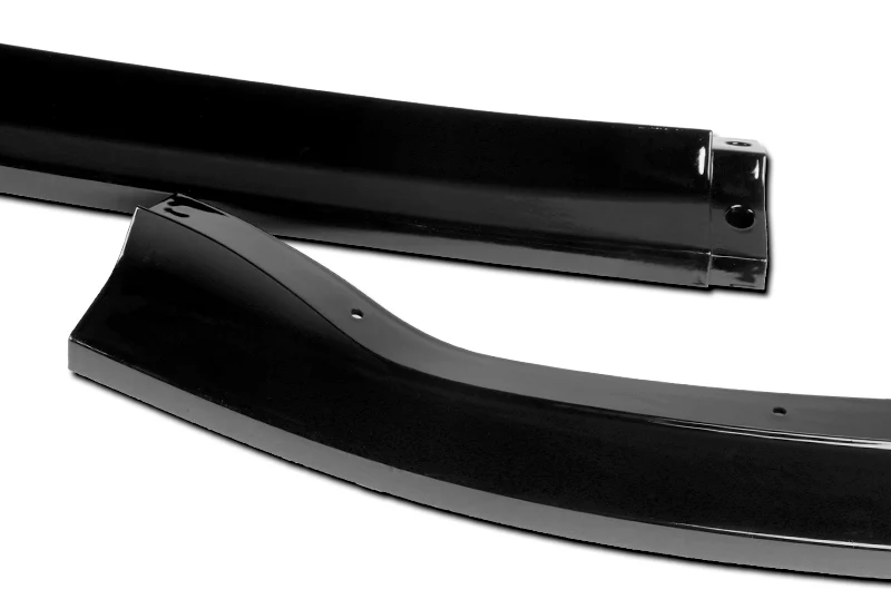 For 2011-2014 Subaru Impreza WRX STi CS2-Style Painted Black Front Bumper Splitter Spoiler Lip 3PCS - Image 2