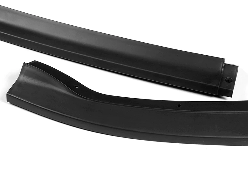 For 2011-2014 Subaru Impreza WRX STi CS2-Style Unpainted Matte Black Front Bumper Splitter Spoiler Lip 3PCS - Image 3