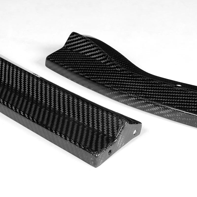 For 2011-2014 Subaru Impreza WRX STi CS2-Style Real Carbon Fiber Front Bumper Splitter Spoiler Lip 3PCS - Image 3