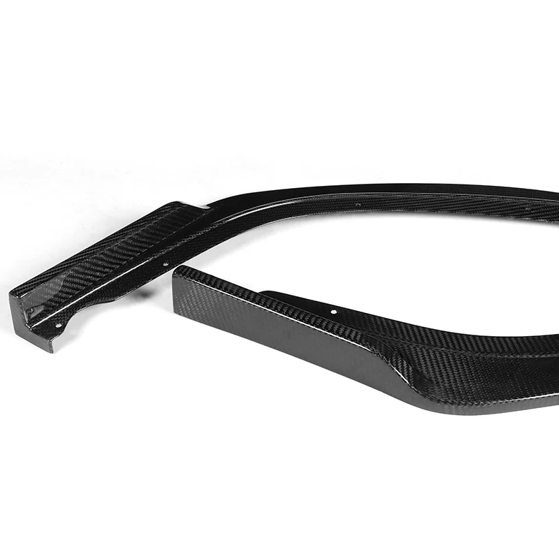For 2011-2014 Subaru Impreza WRX STi CS2-Style Real Carbon Fiber Front Bumper Splitter Spoiler Lip 3PCS - Image 4