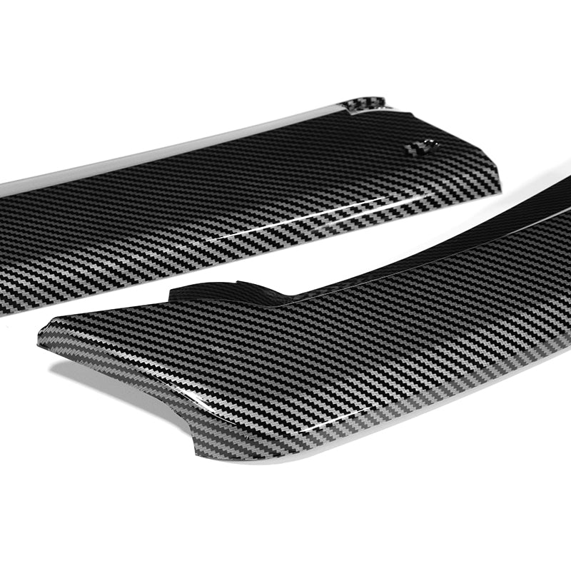 For 2011-2015 Scion xB STP-Style Carbon Look Front Bumper Splitter Spoiler Lip 3PCS - Image 2