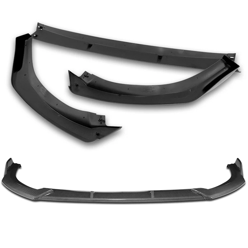 For 2011-2015 Scion xB STP-Style Carbon Look Front Bumper Splitter Spoiler Lip 3PCS - Image 4
