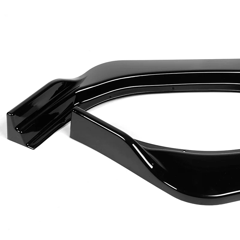 For 2011-2015 Toyota Sienna MP-Style Painted Black Front Bumper Body Splitter Spoiler Lip 3PCS - Image 3