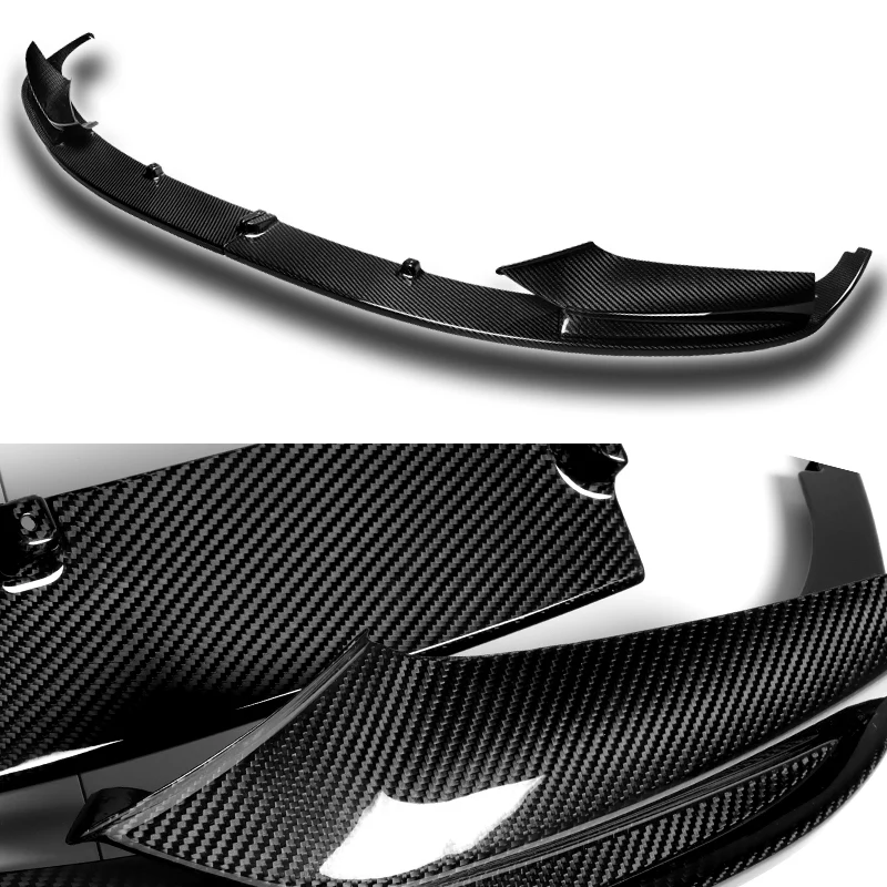 For 2011-2016 BMW F10 528i 530i M-Sport Carbon Fiber  4-PCS  Front Bumper Spoiler Lip - Image 3