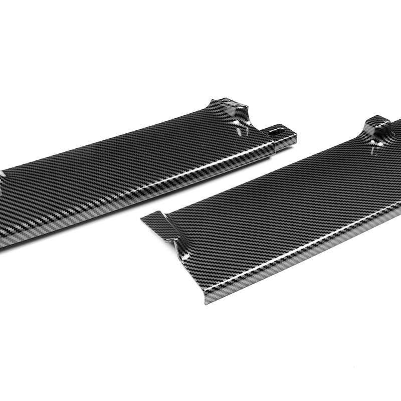 For 2011-2016 BMW F10 528i 530i M-Sport Carbon Look  4-PCS  Front Bumper Spoiler Lip - Image 3