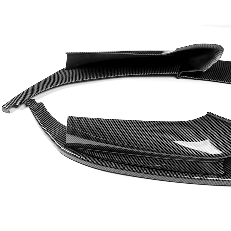 For 2011-2016 BMW F10 528i 530i M-Sport Carbon Look  4-PCS  Front Bumper Spoiler Lip - Image 4