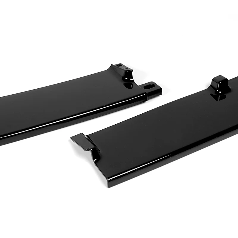 For 2011-2016 BMW F10 528i 530i M-Sport Painted Black 4-PCS Front Bumper Spoiler Lip - Image 2