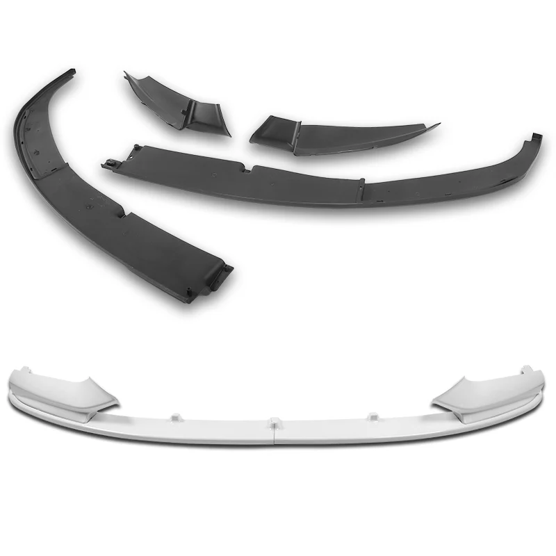 For 2011-2016 BMW F10 528i 530i M-Sport Painted White 4-PCS  Front Bumper Spoiler Lip - Image 2