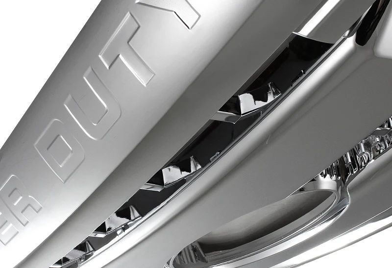For 2011 - 2016 Ford F250 F350 F450 F550 Super Duty Front Bumper Grille Grill Outline Trim Overlay Cover -Chrome - Image 3