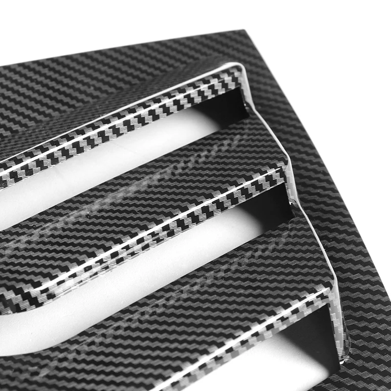 For 2011 - 2021 Dodge Charger ABS Side Window Louvers Scoop Sun Shade Covers Vent -Carbon Fiber Look - Image 2