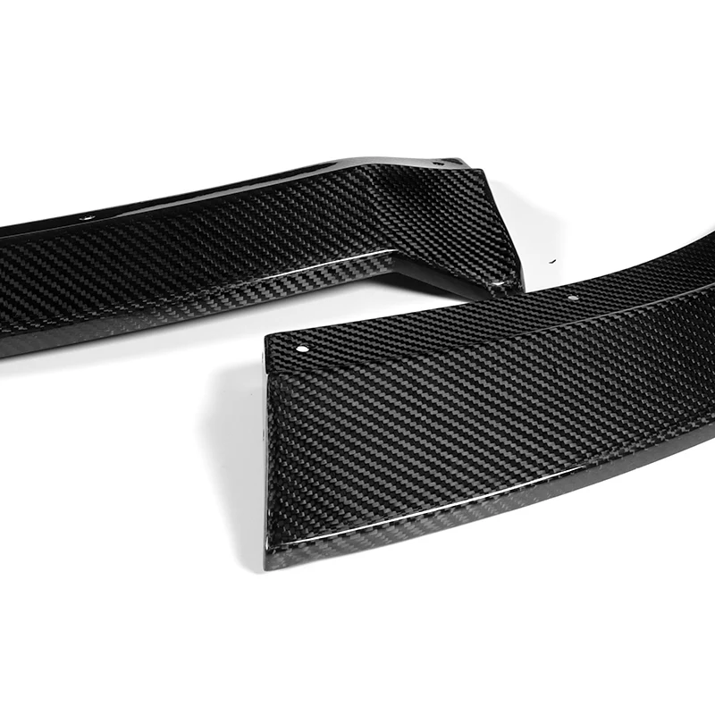 For 2012-2014 Chrysler 300 SRT8  3-PCS  Carbon Fiber Front Bumper Splitter Spoiler Lip - Image 2