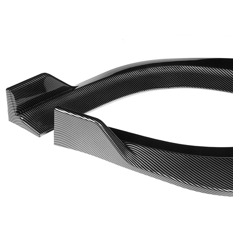For 2012-2014 Chrysler 300 SRT8  3-PCS  Carbon Look Front Bumper Splitter Spoiler Lip - Image 3