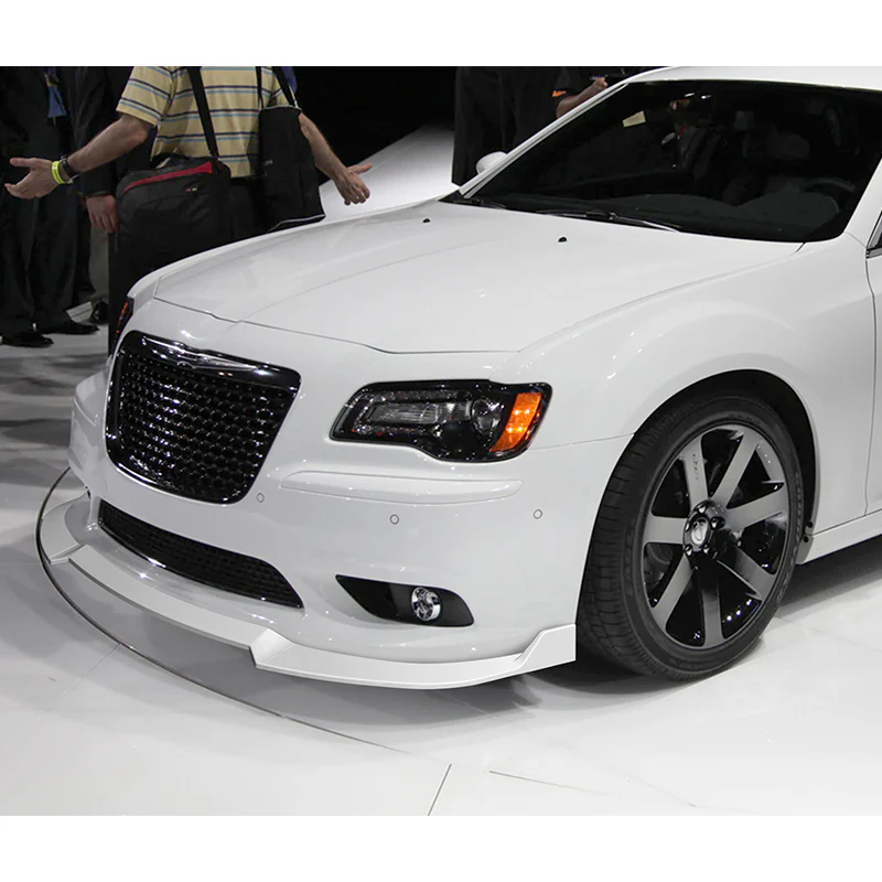 For 2012-2014 Chrysler 300 SRT8  3-PCS  Painted White Front Bumper Splitter Spoiler Lip - Image 5