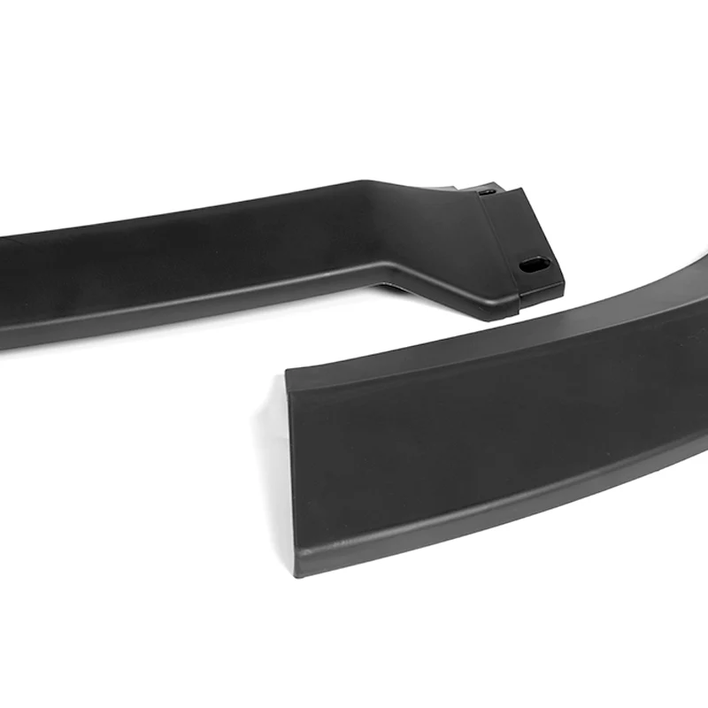 For 2012-2014 Chrysler 300 SRT8 STP-Style 3-PCS  Matt Black Front Bumper Spoiler Lip - Image 2