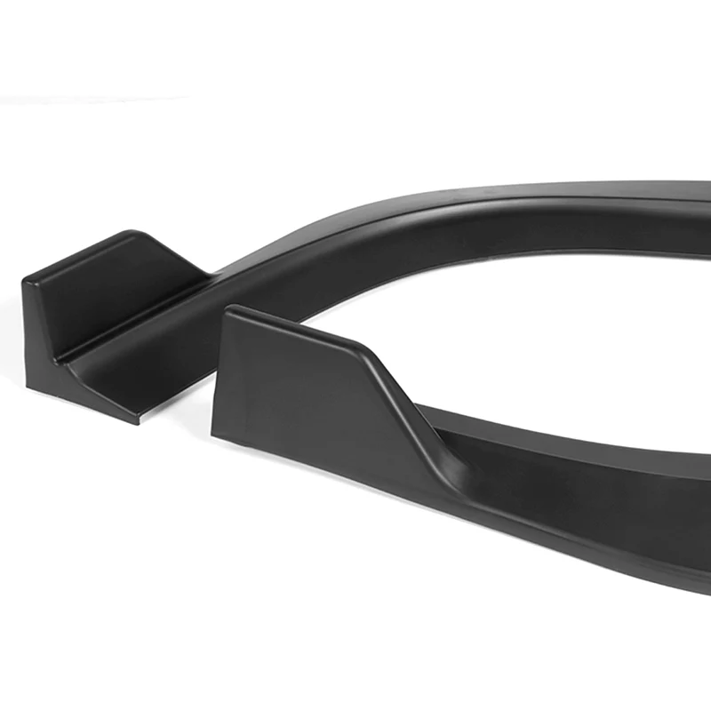 For 2012-2014 Chrysler 300 SRT8 STP-Style 3-PCS  Matt Black Front Bumper Spoiler Lip - Image 3
