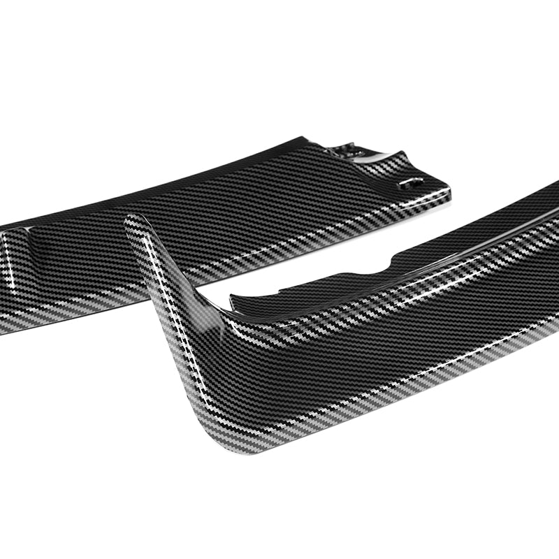 For 2012-2014 Ford Focus ST MK3 GT-Style Carbon Look Front Bumper Splitter Spoiler Lip 3PCS - Image 2