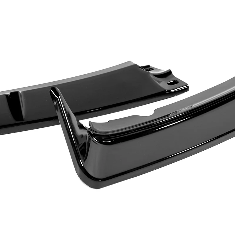 For 2012-2014 Ford Focus ST MK3 GT-Style Painted Black Front Bumper Splitter Spoiler Lip 3PCS - Image 2