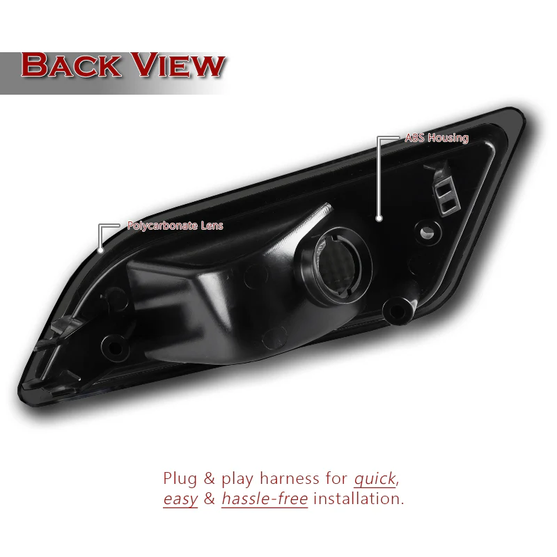 For 2012–2014 Mercedes-Benz W204 C-Class Turn Signal Front Fender Side Marker Lights -Smoked Lens - Image 3