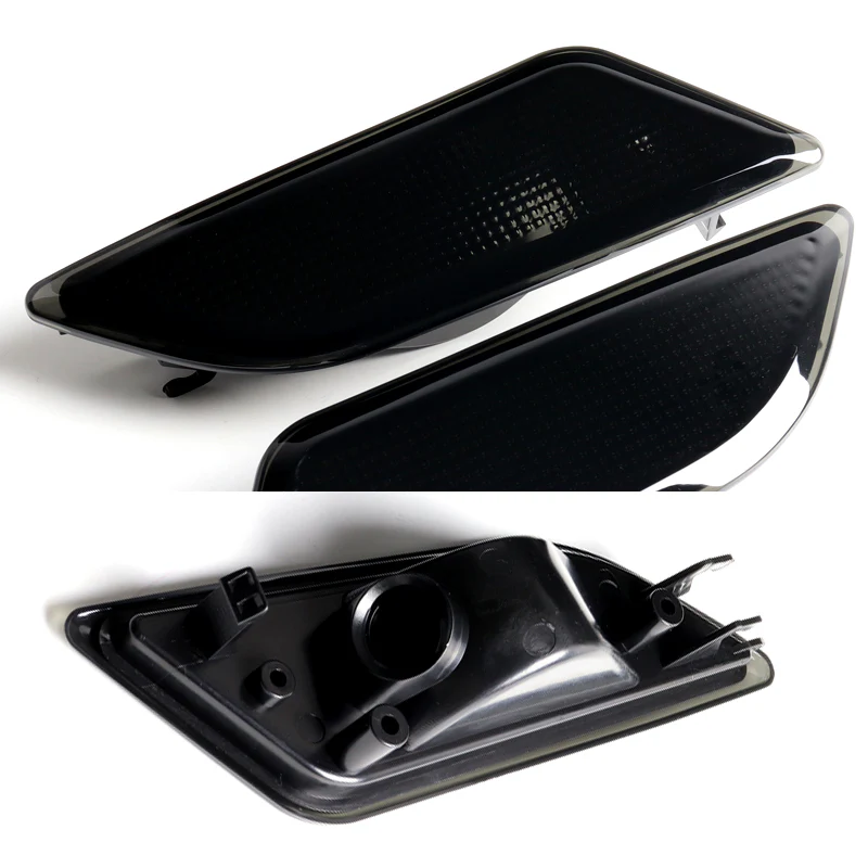 For 2012–2014 Mercedes-Benz W204 C-Class Turn Signal Front Fender Side Marker Lights -Smoked Lens - Image 4