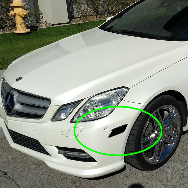 For 2012–2014 Mercedes-Benz W204 C-Class Turn Signal Front Fender Side Marker Lights -Smoked Lens - Image 5