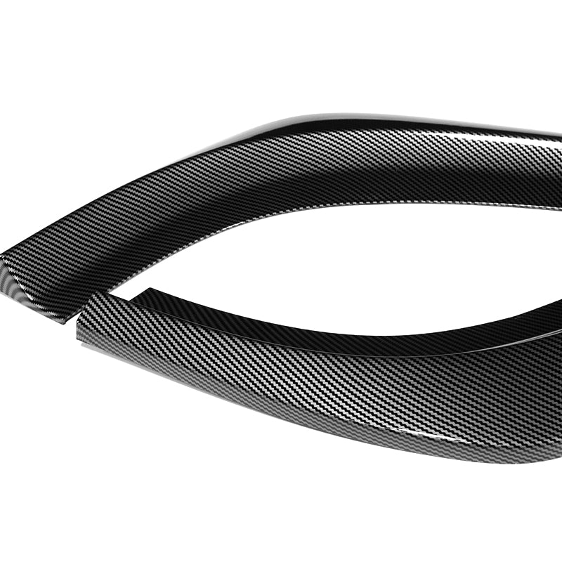 For 2012-2014 Mercedes-Benz W204 C63 AMG 3-PCS  Carbon Painted Front Bumper Spoiler Lip - Image 3