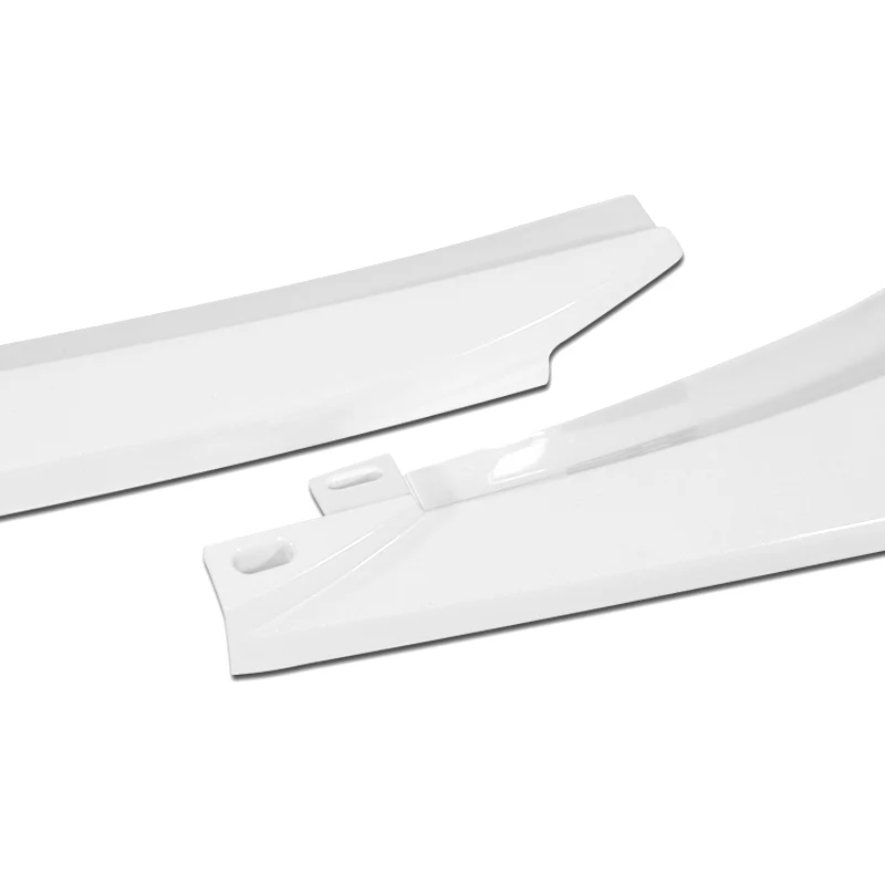 For 2012-2014 Mercedes-Benz W204 C63 AMG 3-PCS  Painted White Front Bumper Spoiler Lip - Image 2