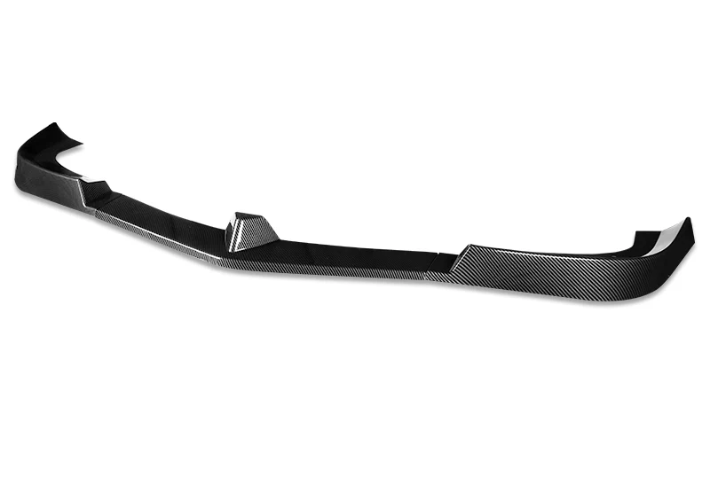 For 2012-2014 Mercedes C-Class W204 Carbon Look Style Front Bumper Splitter Spoiler Lip 3PCS - Image 2