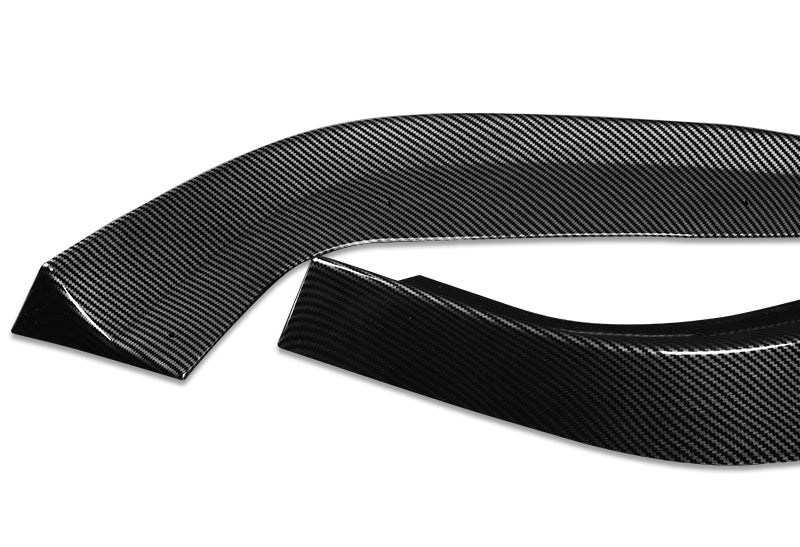 For 2012-2014 Mercedes C-Class W204 Carbon Look Style Front Bumper Splitter Spoiler Lip 3PCS - Image 3