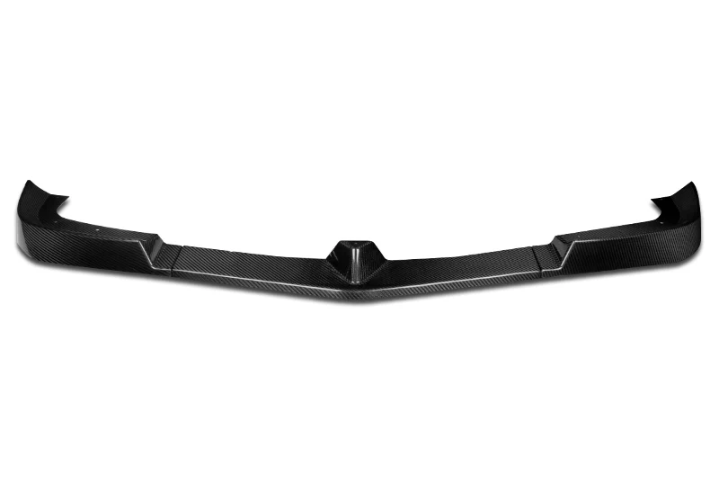 For 2012-2014 Mercedes C-Class W204 Real Carbon Fiber Front Bumper Splitter Spoiler Lip 3PCS - Image 2