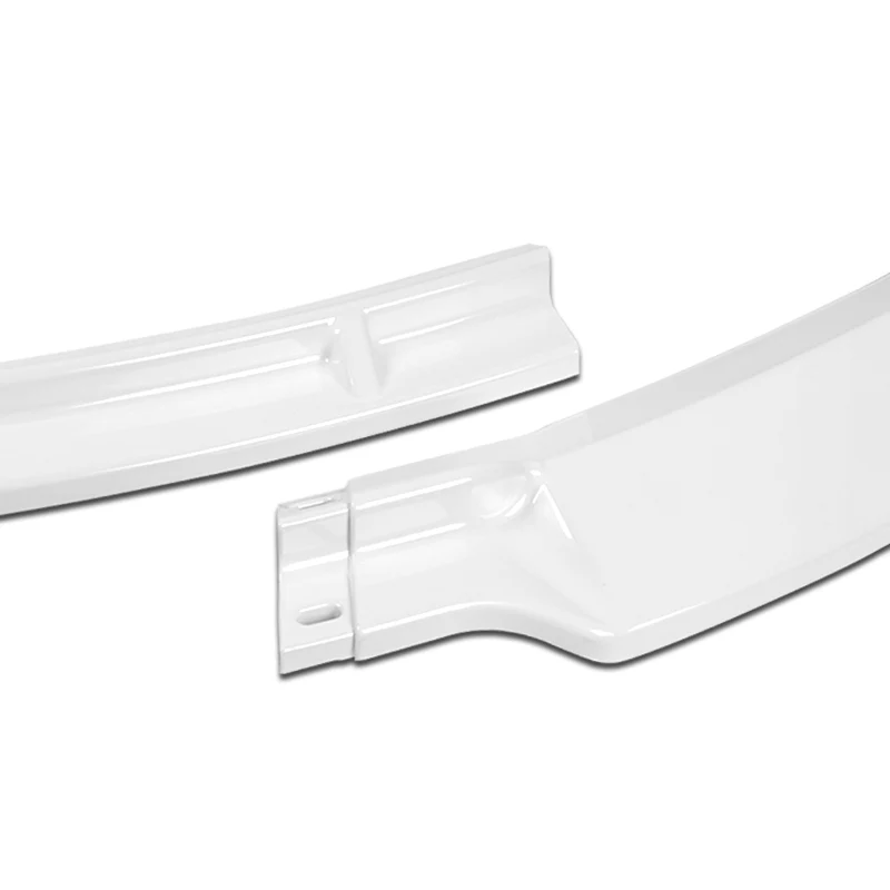 For 2012-2016 Tesla Model S STP-Style 3-PCS  Painted White Front Bumper Spoiler Lip - Image 2
