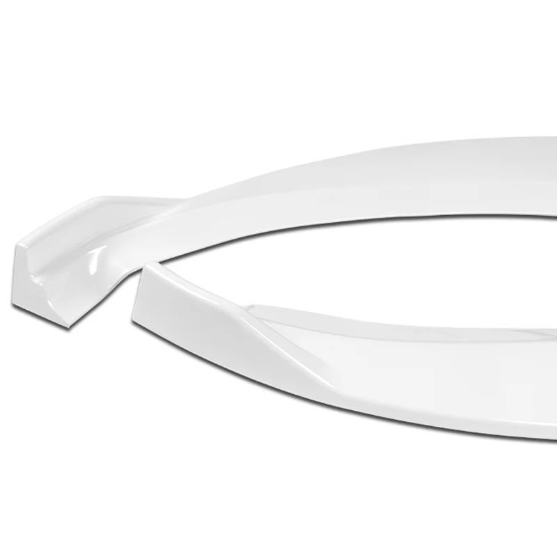 For 2012-2016 Tesla Model S STP-Style 3-PCS  Painted White Front Bumper Spoiler Lip - Image 3