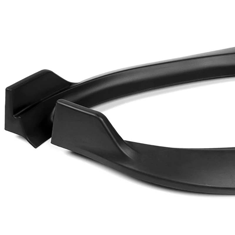 For 2012-2016 Tesla Model S V2 3-PCS  Matt Black Front Bumper Body Splitter Spoiler Lip - Image 4