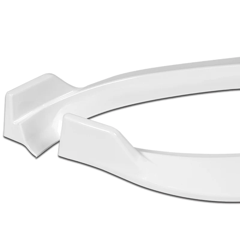 For 2012-2016 Tesla Model S V2 3-  PCSPainted White Front Bumper Splitter Spoiler Lip - Image 3