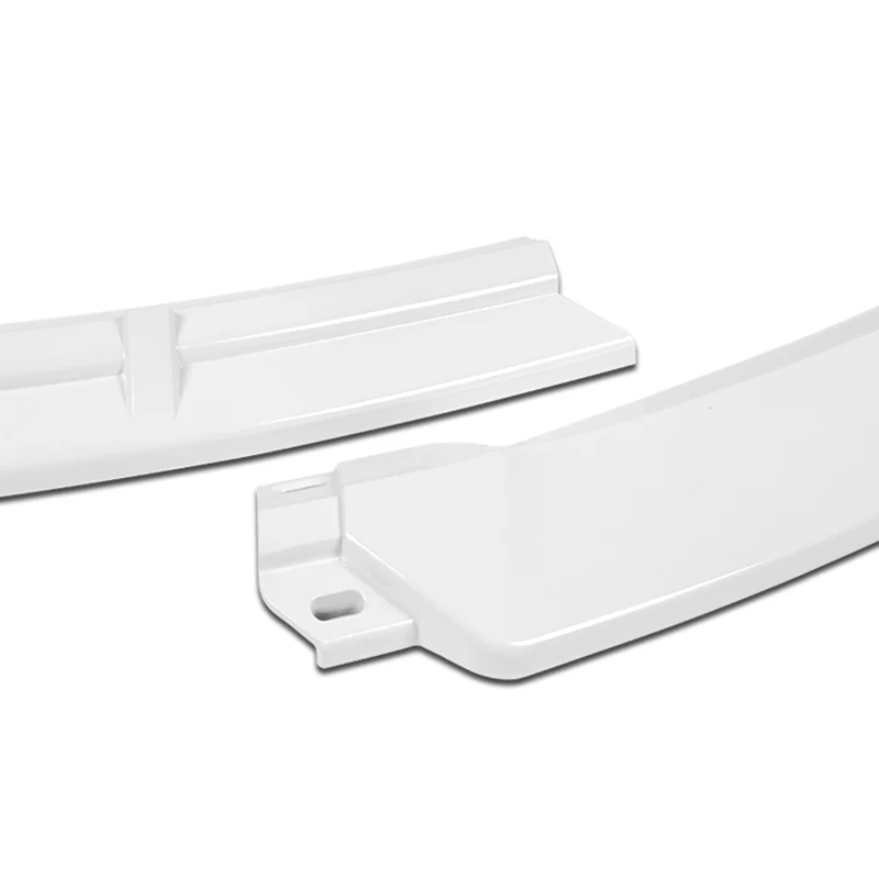 For 2012-2016 Tesla Model S V2 3-  PCSPainted White Front Bumper Splitter Spoiler Lip - Image 4