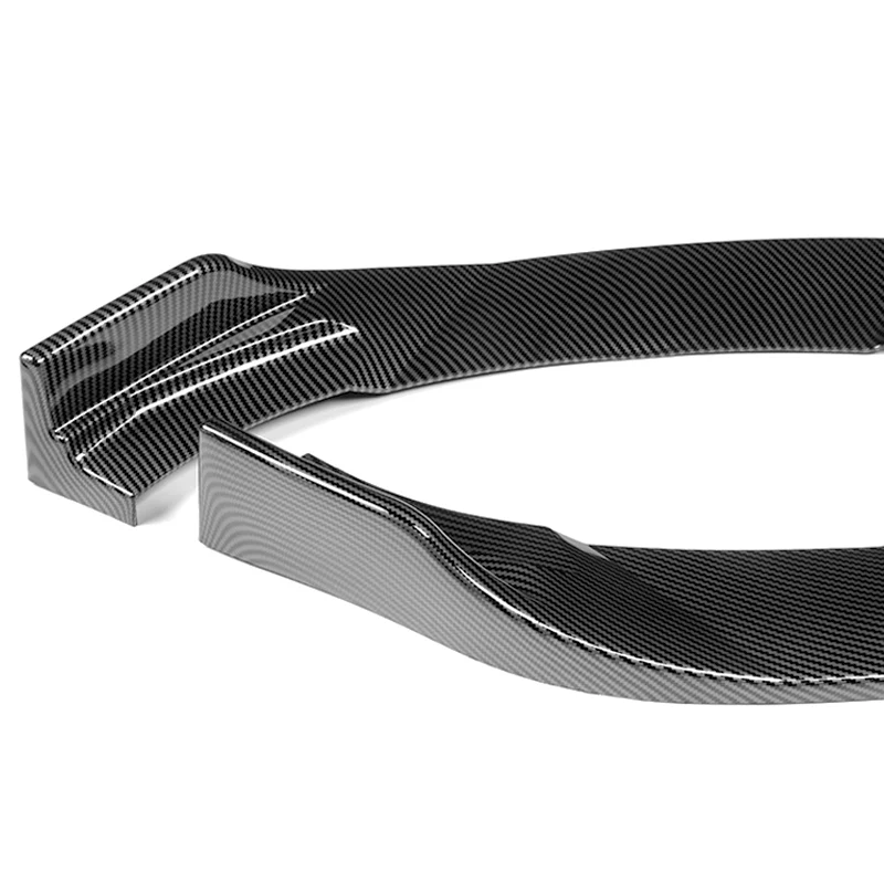 For 2012-2017 Hyundai Veloster Base 3-PCS  Carbon Look Front Bumper Body Spoiler Lip - Image 3
