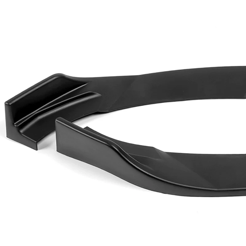 For 2012-2017 Hyundai Veloster Base  3-PCS Matt Black Front Bumper Body Kit Spoiler Lip - Image 3