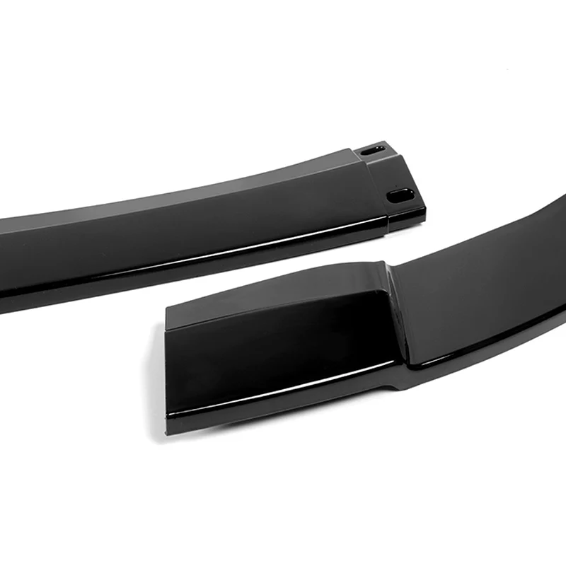 For 2012-2017 Hyundai Veloster Base 3-PCS Painted Black Front Bumper Body Spoiler Lip - Image 2