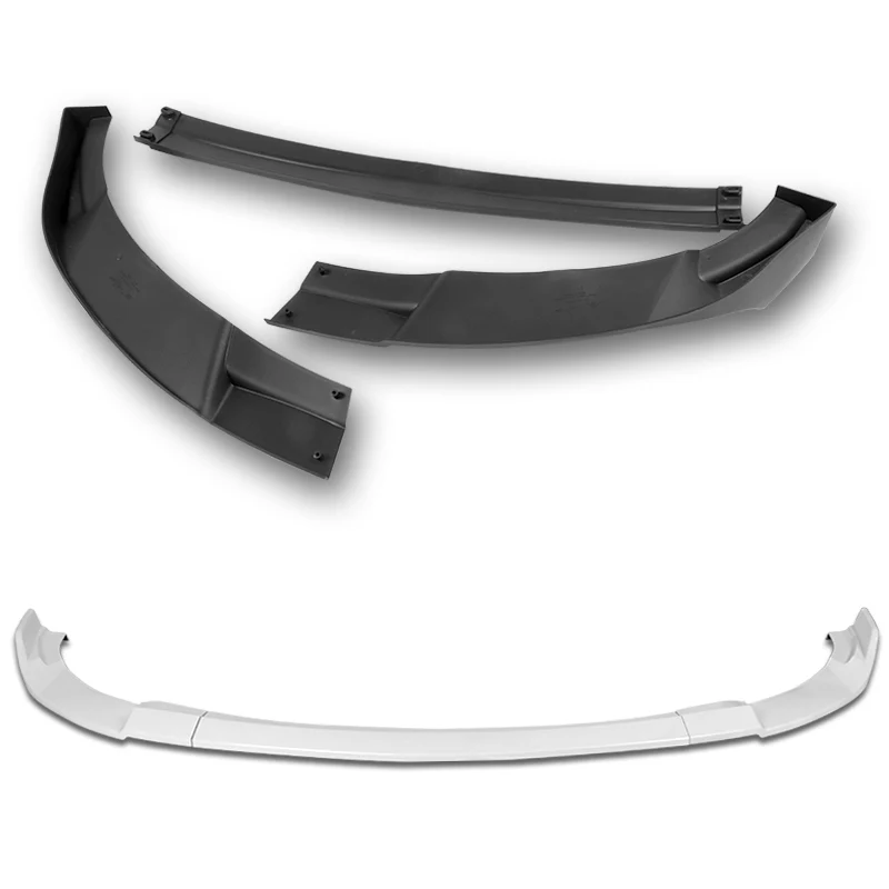 For 2012-2017 Hyundai Veloster Base 3-PCS  Painted White Front Bumper Body Spoiler Lip - Image 4