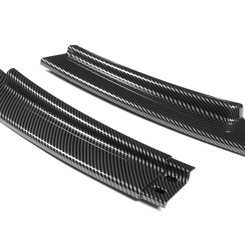 For 2012-2018 BMW 6-Series F06 F12 F13 M-Sport Front Bumper Splitter Spoiler Lip 4PCS -Carbon Fiber Look - Image 2