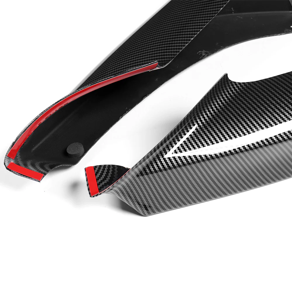 For 2012-2018 BMW 6-Series F06 F12 F13 M-Sport Front Bumper Splitter Spoiler Lip 4PCS -Carbon Fiber Look - Image 3