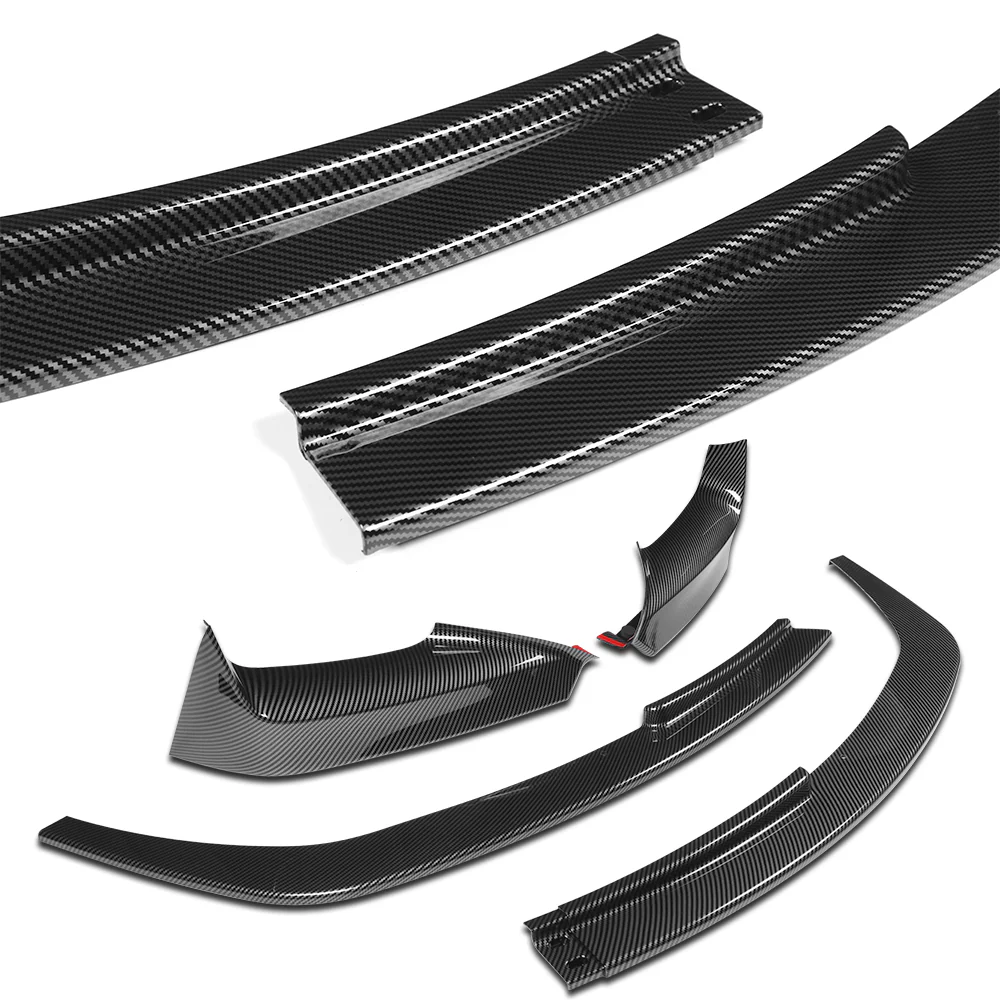 For 2012-2018 BMW 6-Series F06 F12 F13 M-Sport Front Bumper Splitter Spoiler Lip 4PCS -Carbon Fiber Look - Image 6