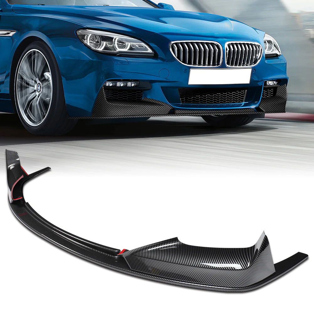 For 2012-2018 BMW 6-Series F06 F12 F13 M-Sport Front Bumper Splitter Spoiler Lip 4PCS -Carbon Fiber Look - Image 7