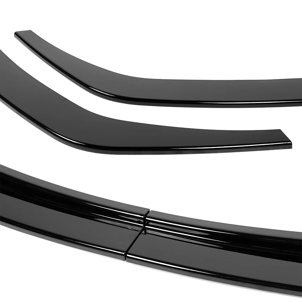 For 2012-2018 BMW 6-Series F06 F12 F13 M-Sport Front Bumper Splitter Spoiler Lip 4PCS -Painted Black - Image 4