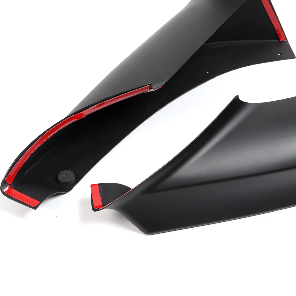 For 2012-2018 BMW 6-Series F06 F12 F13 M-Sport Front Bumper Splitter Spoiler Lip 4PCS -Unpainted Matte Black - Image 5