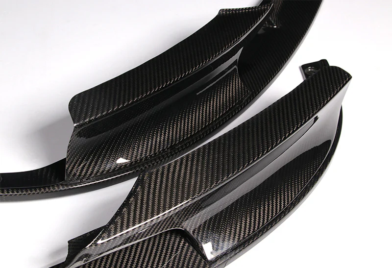 For 2012-2018 BMW M-Sport M-Tech Real Carbon Fiber Front Bumper Body Kit Lip 2PC - Image 2