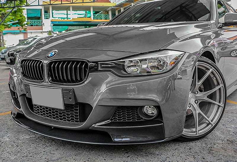 For 2012-2018 BMW M-Sport M-Tech Real Carbon Fiber Front Bumper Body Kit Lip 2PC - Image 5