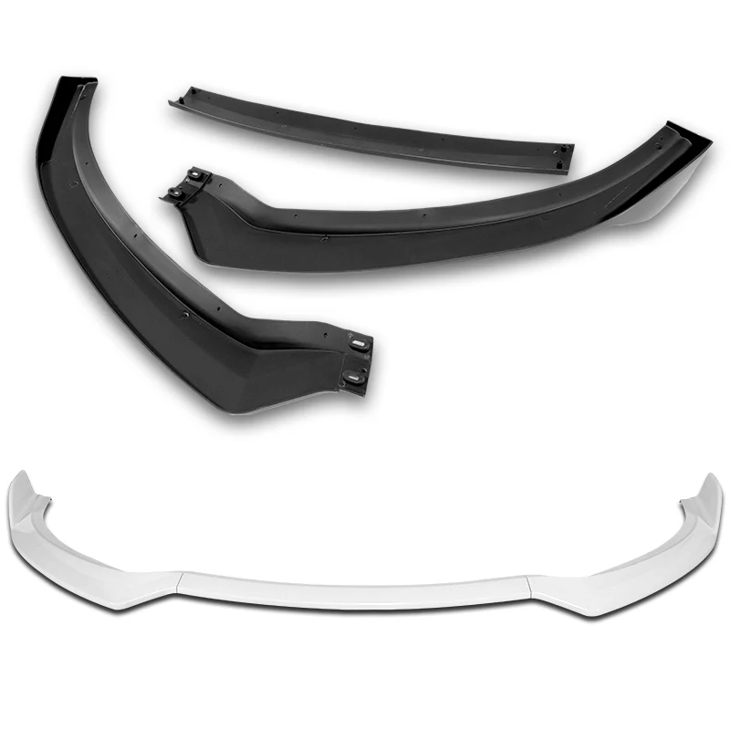 For 2013-17 Hyundai Elantra GT Hatchback 3-PCS Painted White Front Bumper Spoiler Lip - Image 4